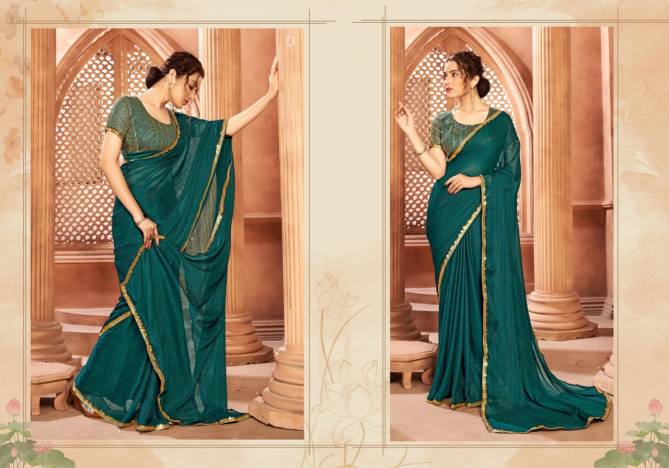 Ynf Pranali Sequence Fancy New Stylish Party Wear Designer Georgette Saree Collection 